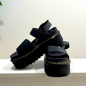 Dr. Martens Voss Women's Leather Strap Platform Sandals